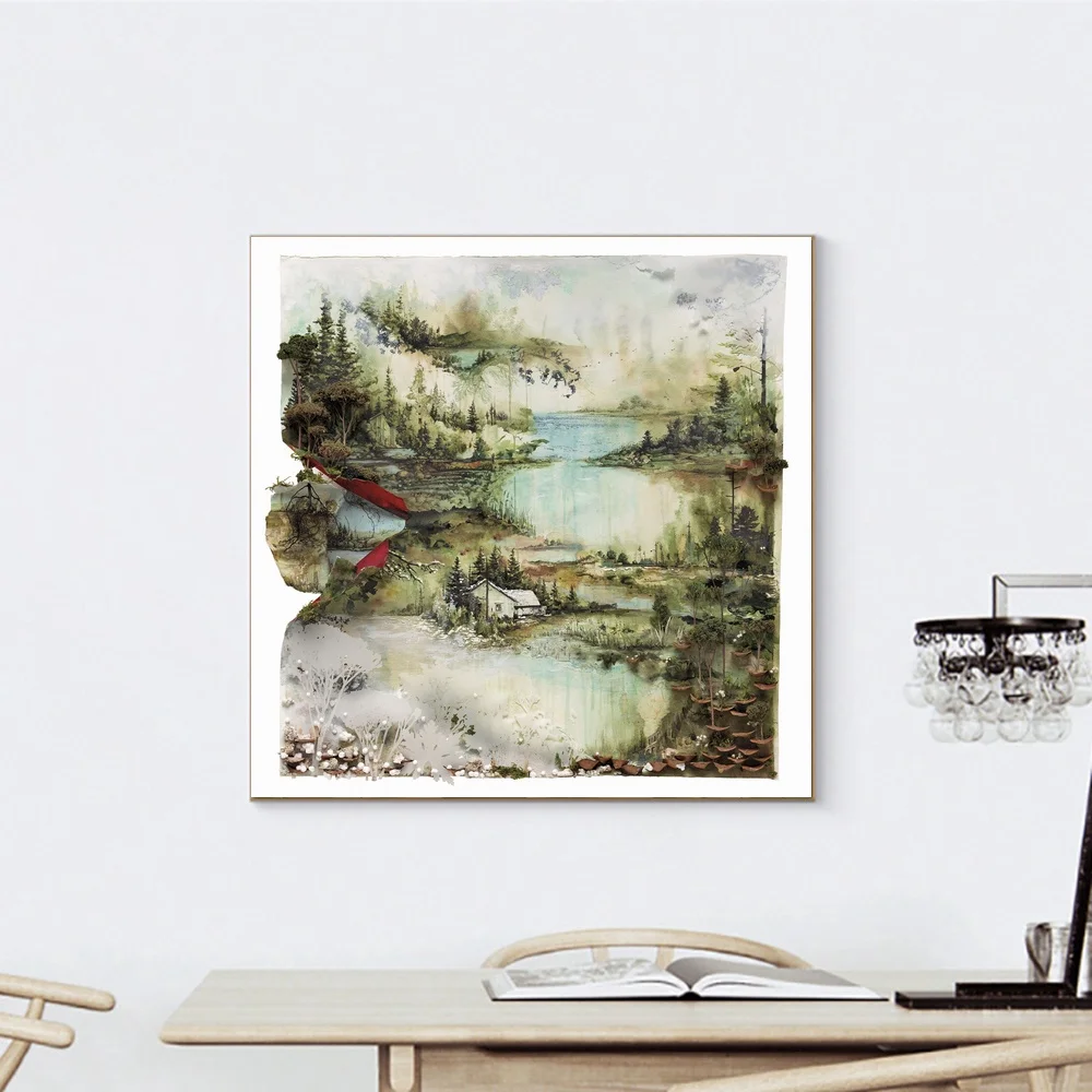 Художественный постер Bon Iver музыкальный альбом настенные картины для гостиной