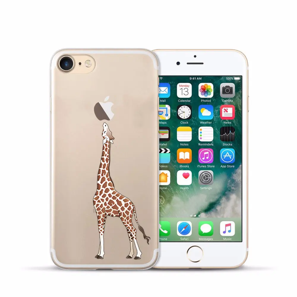 Arvin Plain Case FOR Iphone 7 5 5S 6sPlus X XS Max XR Painting Silicon Cover FOR Iphone 6s Soft Clear Protective TPU Back Cover (14)
