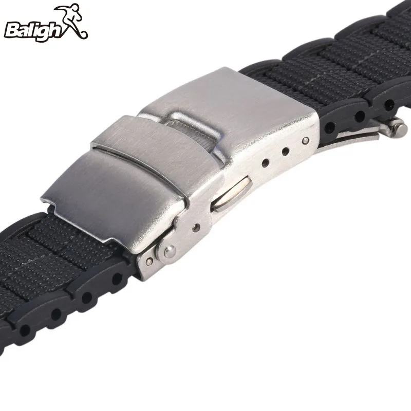 Новейшая мода 20 22 мм черный силиконовый резиновый водонепроницаемый мужской и женский ремешок для часов Ремешок для мужчин t Пряжка ремешок для часов