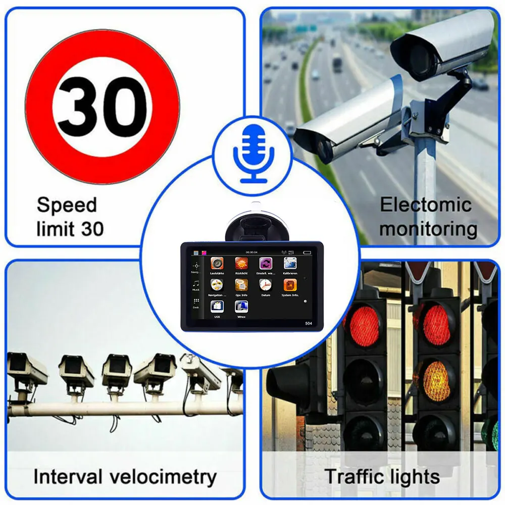  Vehemo 8GB ROM 3D View Map GPS Navigation Car Navigation Pratical GPS Spoken Driver Alerts TF Card 