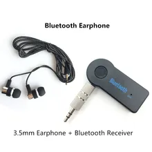 Hands-Free беспроводной Bluetooth 4,2 3,5 мм вспомогательный аудиоресивер адаптер музыкальный приемник MP3-плеер автомобильный bluetooth-комплект