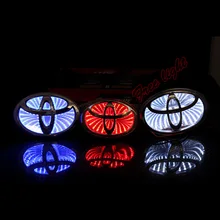 3D Car Led Logo Light Auto Badge Sticker Rear Emblem Tail Lamp for TOYOTA COROLLA/NEW CROWN/2012CAMRYS/NEW VIOS/WISH