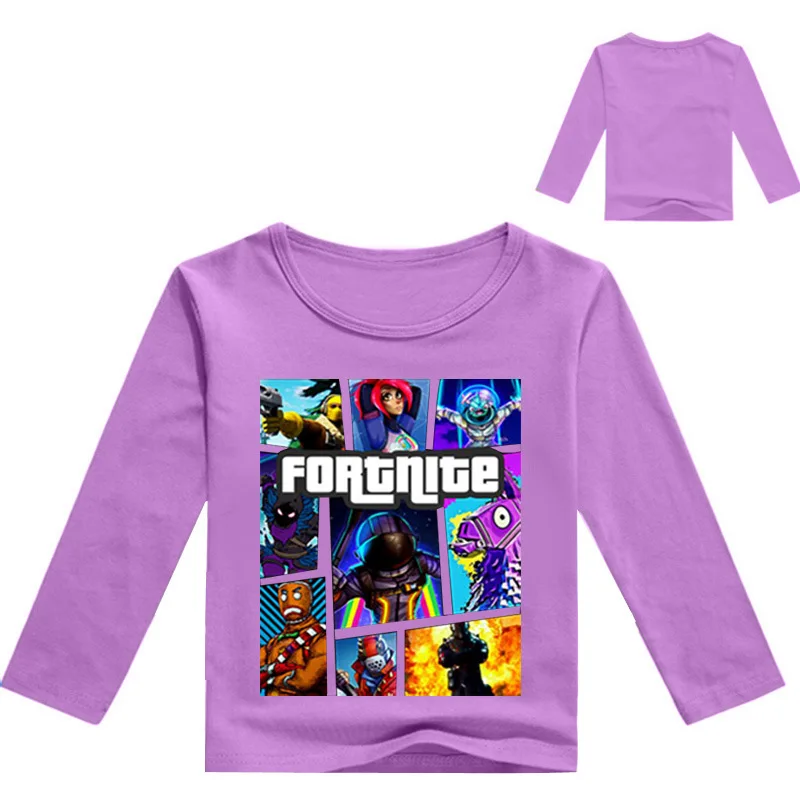 Fortnite Battle Royale Long Sleeve Printed T Shirts For Baby Boys