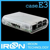 case E3: Raspberry PI 3 model B transparent Clear Case Cover Shell Enclosure Box for Raspberry PI 2 Model B and Model B+