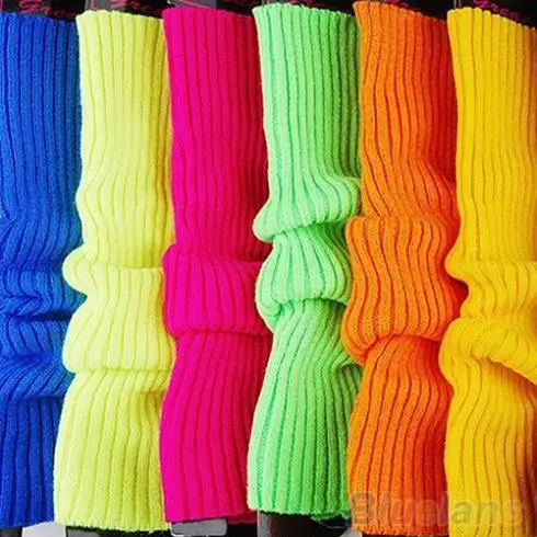 

Women Solid Color Knit Winter Leg Warmers Knee High Legging Boot Legging hot