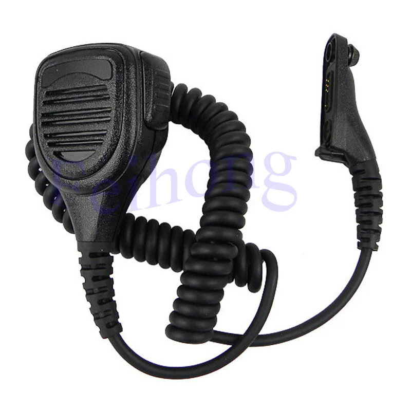 Black Waterproof Handheld Speaker Mic for Motorola Radio XPR6550