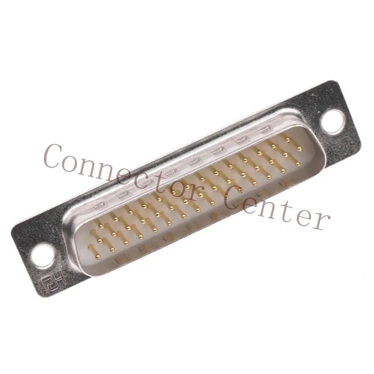 

High Quality D-SUB DB Connector 44PIN 3-ROWS Male solid Pin Full Gold flash