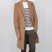 Zogaa 2019 Mens Spring and Autumn Coat Turn Down Collar Cotton Slim Fit Long Sleeve Jackets Casual Cardigan Wool Coat Hot Sale