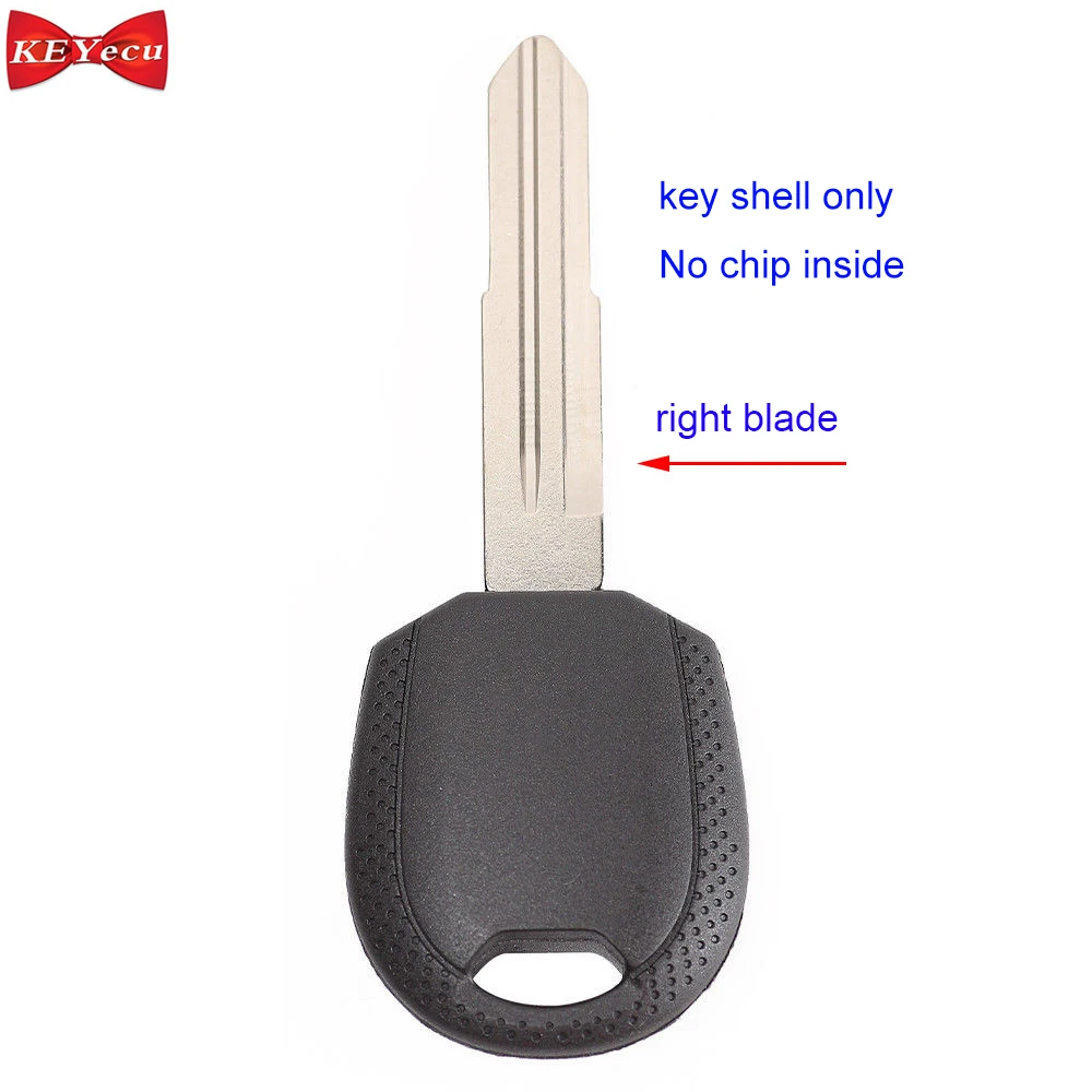 

KEYECU 2pcs for KIA Sorento 2002 2003 2004 2005 2006 2007 2008 2009 Transponder Car Key Shell Case Fob Uncut Right Blade
