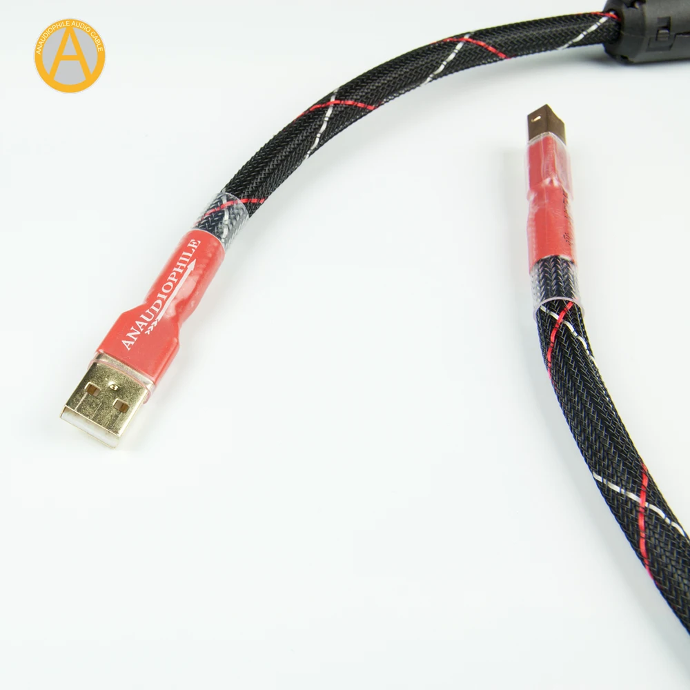 

UC05 Premium USB Cable HiFi USB Audio Video Cable USB Type A To B Cable 4N OFC,USA Made USB Date Cable DAC PC,Amazing Sounding