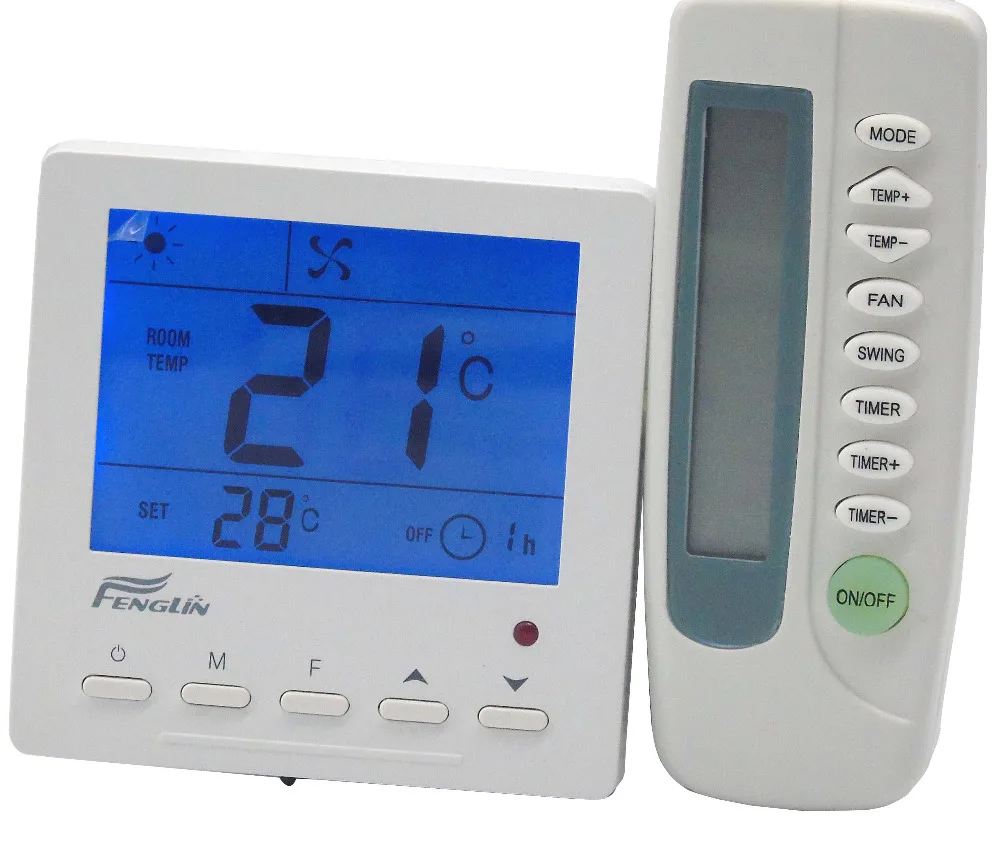 

fan coil cooling/heating thermostat controller with IR remote control