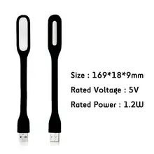 Регулировать угол портативная Гибкая светодиодная лампа с usb для powerbank портативных ПК Тетрадь компьютер наружного освещения USB светодио