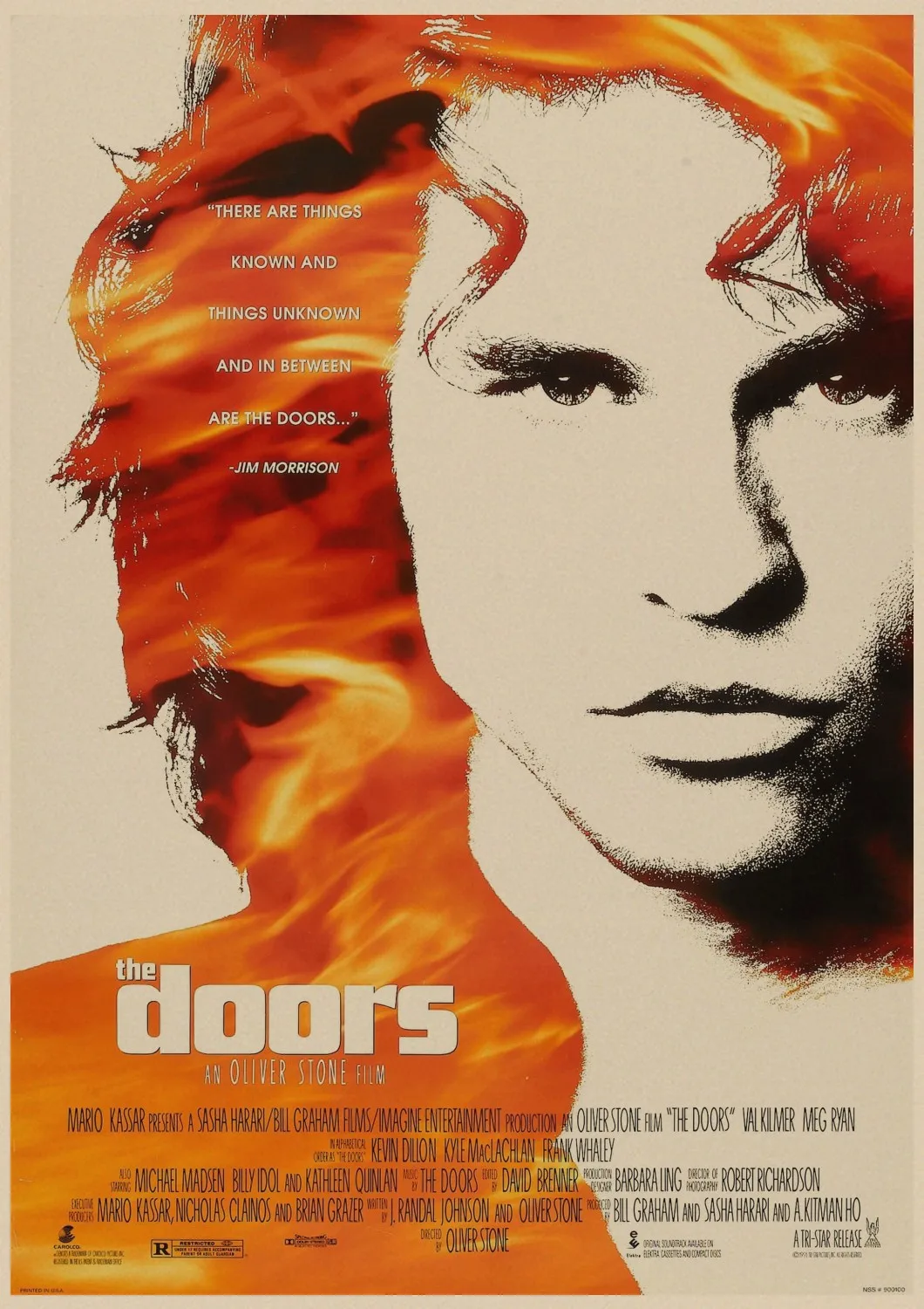 The Doors Jim Morrison Винтаж Ретро Рок-Группа Музыка Гитара матовая крафт-бумага плакат Настенная Наклейка домашний декор A1 - Цвет: 19
