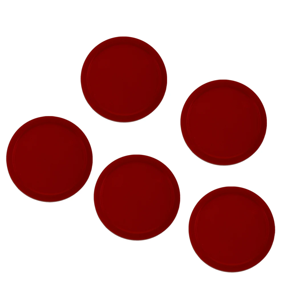 5 Pieces Air Hockey Table Replacement Pucks For Full Size Air Hockey Tables Standard Air Hockey Pucks Accessories