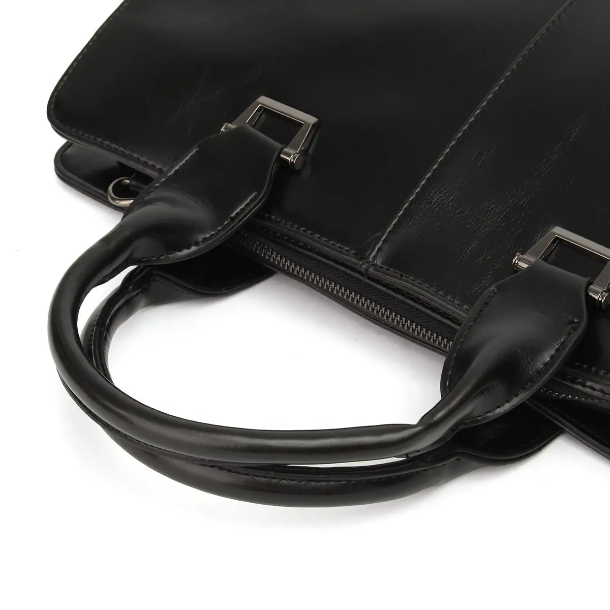 Мужской портфель из искусственной кожи с масляным воском в стиле ретро, сумки для компьютера, ноутбука, сумка-мессенджер, сумки через плечо