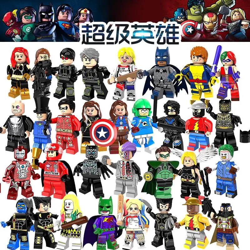 

Unicorn 18 Harley Quinn Mermaid Batman Hugo Strange Robin Clock King Joker Building Blocks Bricks Toys 71020 LGY