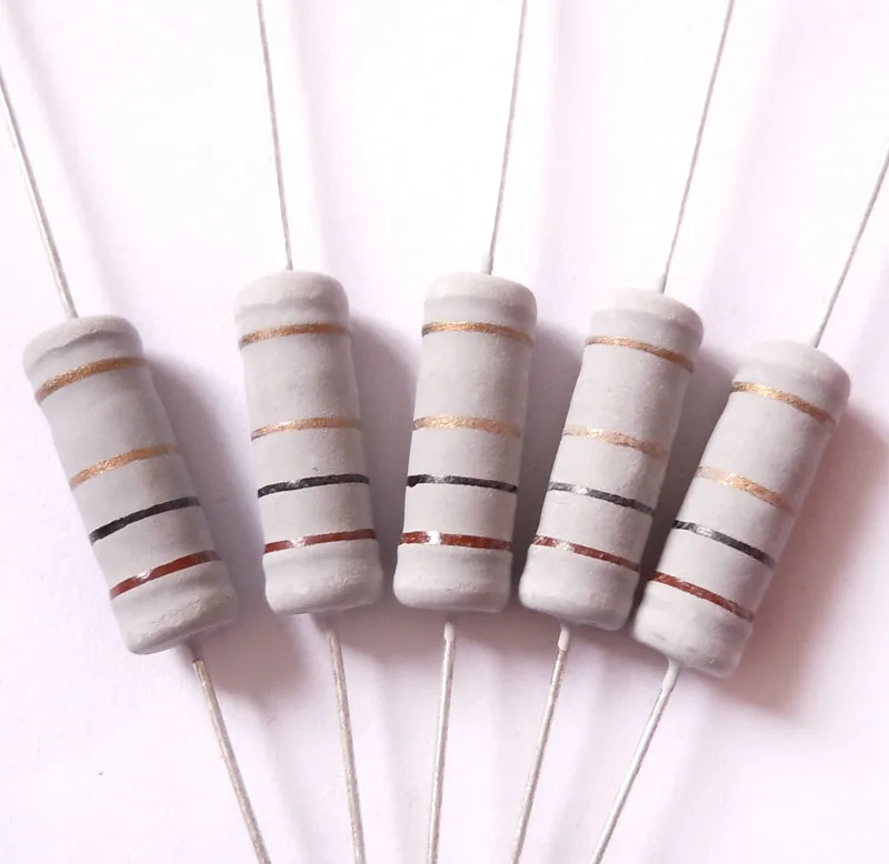 3w 1 ohm 1R ohm 100 Original New Fixed Resistor Metal Oxide Film