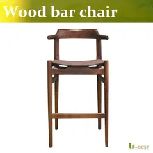 Free shipping U-BEST Restaurant Bar Stools,Upholstered Wood Bar Stool,Fabric and PU underside backer sheet option is available