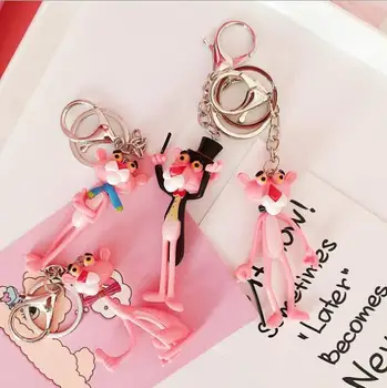 

4pcs/lot European Lovely Cartoon The Panther Buckle Accessories Soft Adorable Magician Conductor Key Pendant Bag Ornaments