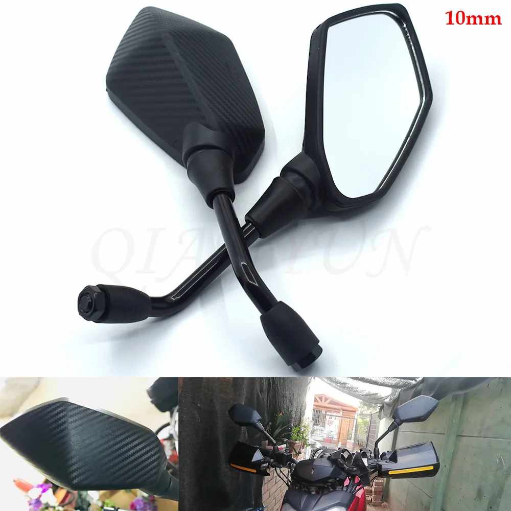 

Universal 10MM Motorcycle Handlebar Rear View Side Mirror Rearview Mirrors for Suzuki GSXR 600 750 1000 K1 K2 K3 K4 K5 K6 K7 K8