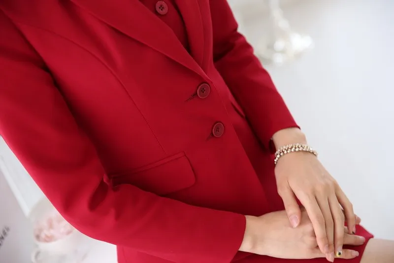 rood blazer dames