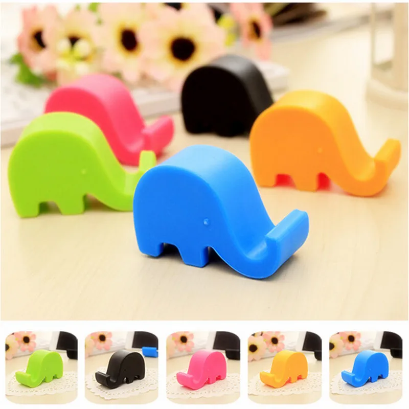 

Universal Mini elephant Mobile Phone Holder For Samsung iPhone Xiaomi Nokia LG Huawei Mobile Phone Card Stand Holder