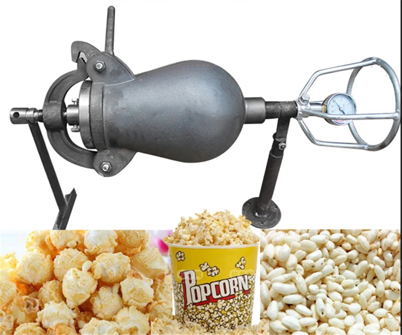 Koop De oude kant popcorn puffend machine gebakken
