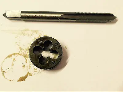 

1pc HSS Machine M6 X 0.5mm Plug Tap and 1pc M6 X 0.5mm Die Threading Tool