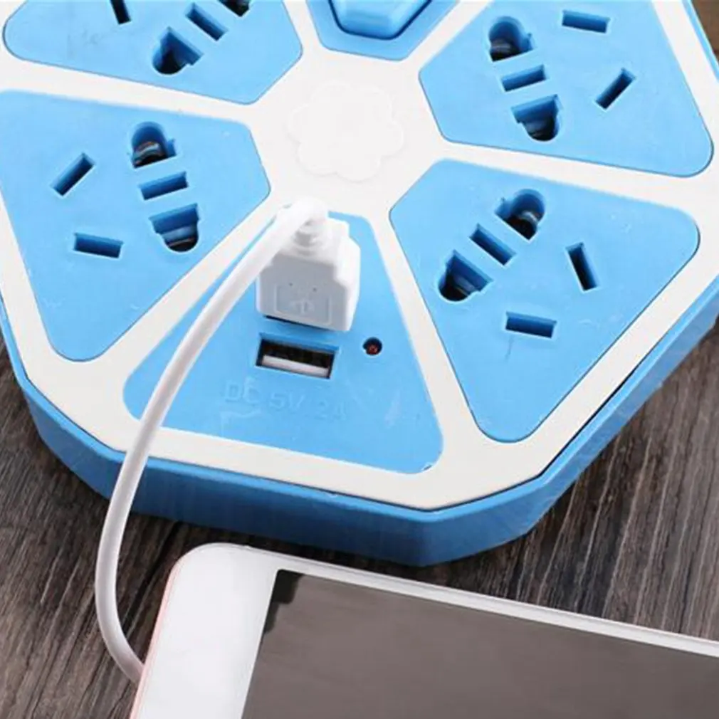 Практичная смешная форма фруктов квадратная Двойная зарядка через usb розетка домашняя охранная распределительная панель