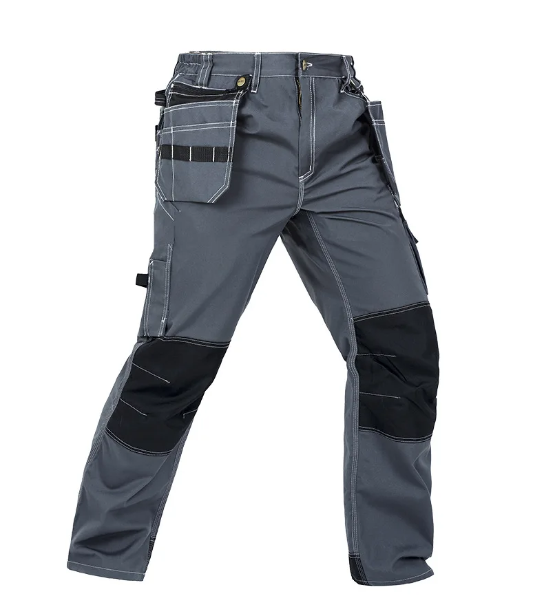 Working Pants Multi-Pockets Wear-Resistant Worker Mechanic Cargo Pants Work Wear Trousers High Quality Machine Repair Pants