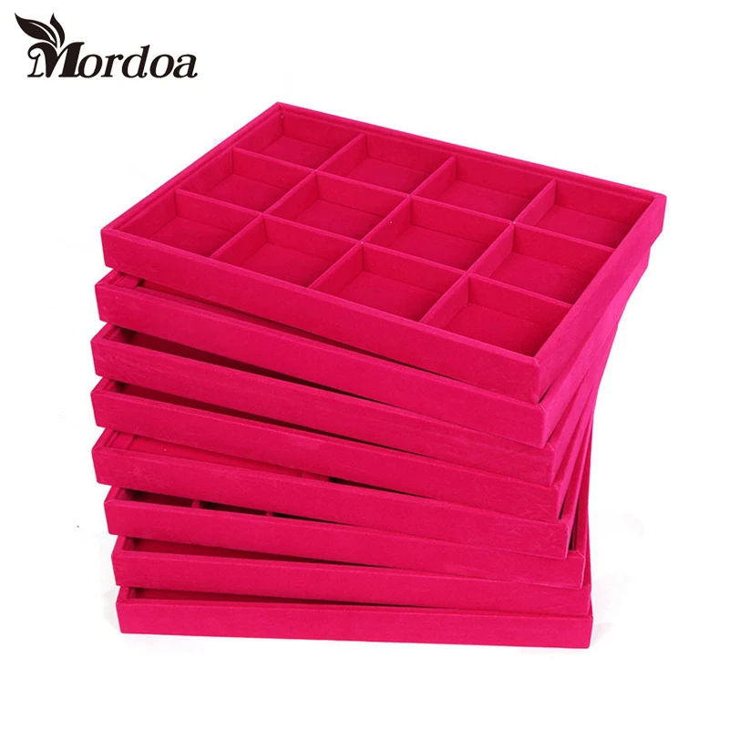 Multifunctional Organizer Tray Box For Necklace Ring Earring Pendant Bracelet Jewelry Display Showcase | Украшения и аксессуары