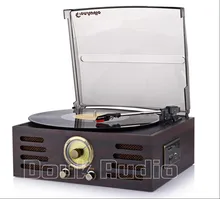 2017 New Music Hall Bluetooth Turntable Phono LP Vinyl Record Player&AUX&AM/FM Radio&USB&SD/MMC Card 220V