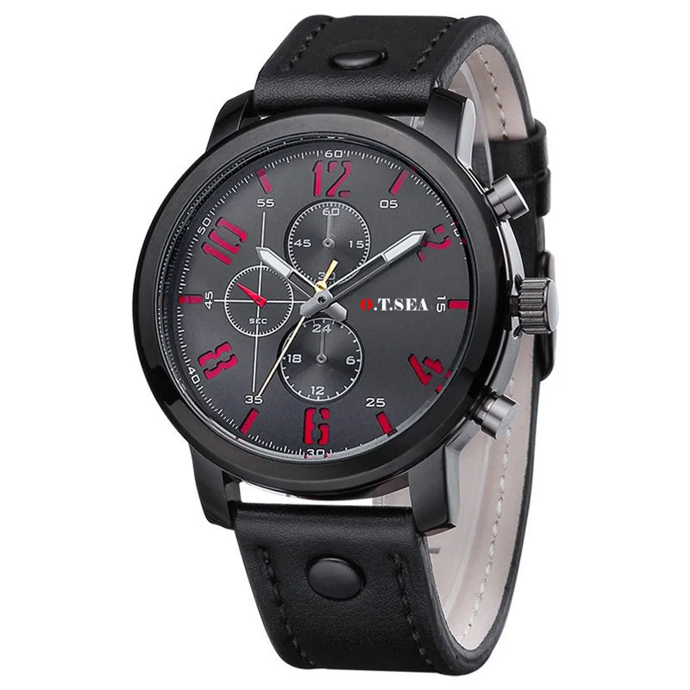 Мужские спортивные кварцевые часы мужские часы роскошные кожаные Наручные часы мужские модные брендовые часы Reloj Hombre relogio мужские S7