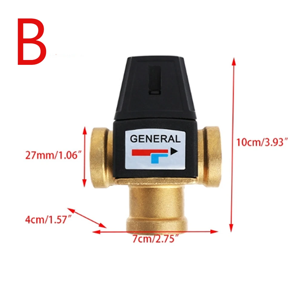 Латунь DN20/DN25 Мужская Женская резьба термостатический смесительный клапан из латуни горячей и холодной воды Автоматический термостатический смесительный клапан