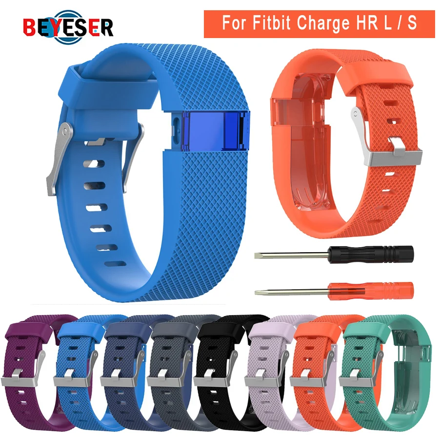 

For Fitbit Charge HR Replacement Watch Strap Silicone Watchband for Fitbit Charge HR Activity Tracker Metal Buckle Wrist Band