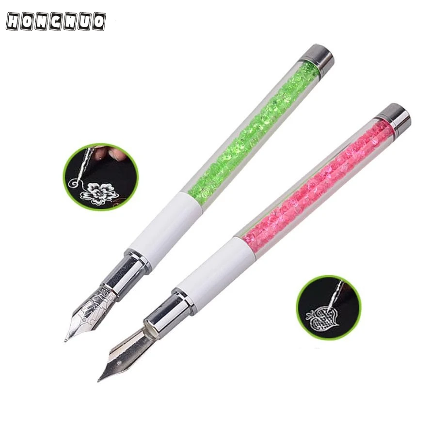 

Beauty Girl 1pcs 2 Ends Nail Tool Art Design Point Tools Set Dotting Drill Pen Oct 18