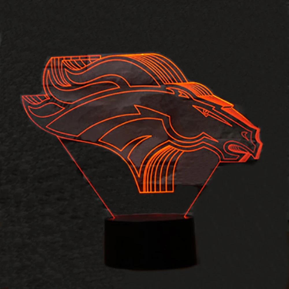 

Christmas Gift Horse Head 3D LED Desk Table Lamp RGB 7 Color Change Night Light Room Home Decor Lustre Holiday Kids Toys Present