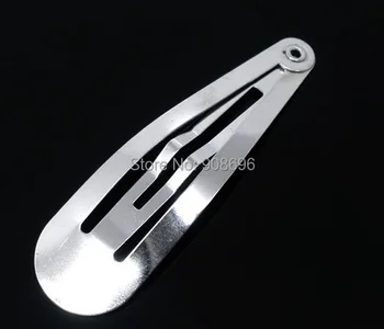 

Wholesale 500pcs Blank Snap Clip Silver Metal Non Slip DIY Hair Accessories Slides Hair Bow Click Clip Parts