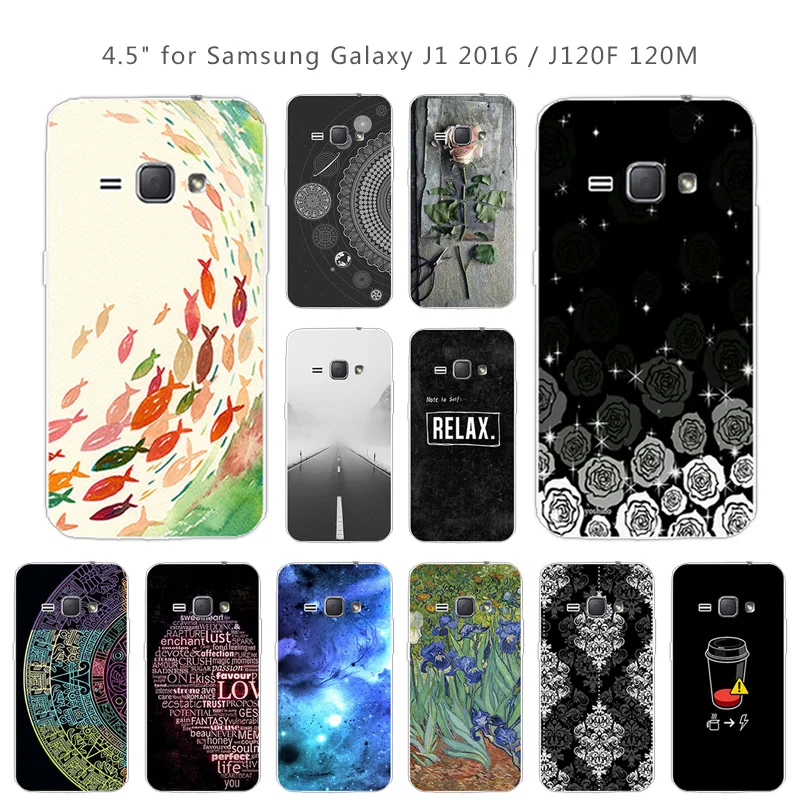 For Samsung Galaxy J1 2016 J120 J120F Soft Silicone Fundas Marbles Coque J12016 J 1 120 F Phone Cases |
