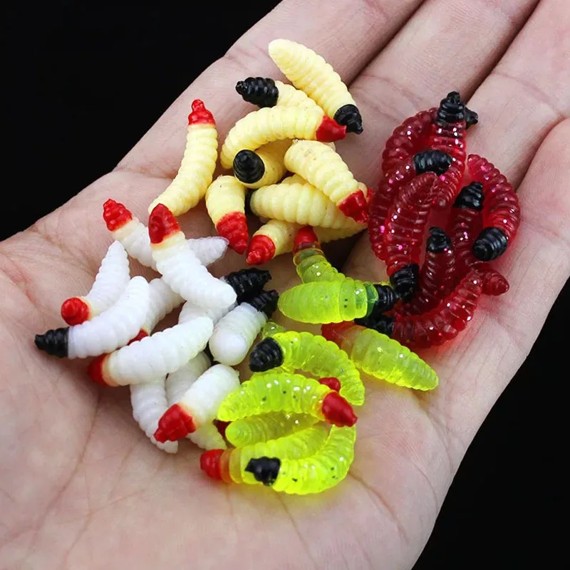 50pcs 2.4cm Smell hand pole bait fishing lure soft bread bug bionic grubs trout lure soft bait hot Smell Hand Pole Bait Carp 50pcs 2.4cm Smell hand pole bait fishing lure soft bread bug bionic grubs trout lure soft bait hot Smell Hand Pole Bait Carp