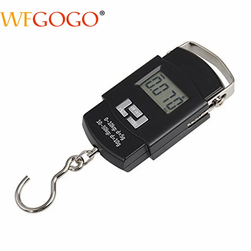 

50kg/10g LCD Digital Scale Electronics Fishing Scale Baggage Scale Portable Pocket Kitchen Scales Wholesale High Quality