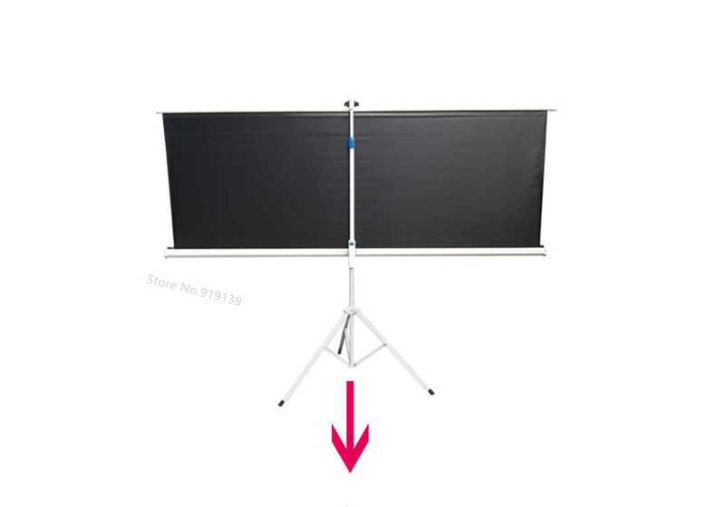 100inch 4x3 tripod projection screen title pic 14