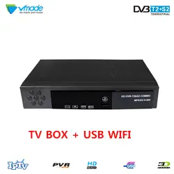 Vmade DVB T2 S2 8902 земле спутниковый ресивер HD цифровой ТВ тюнер рецепторов MPEG4 H.264 ТВ приемник Декодер каналов кабельного телевидения box Media Play