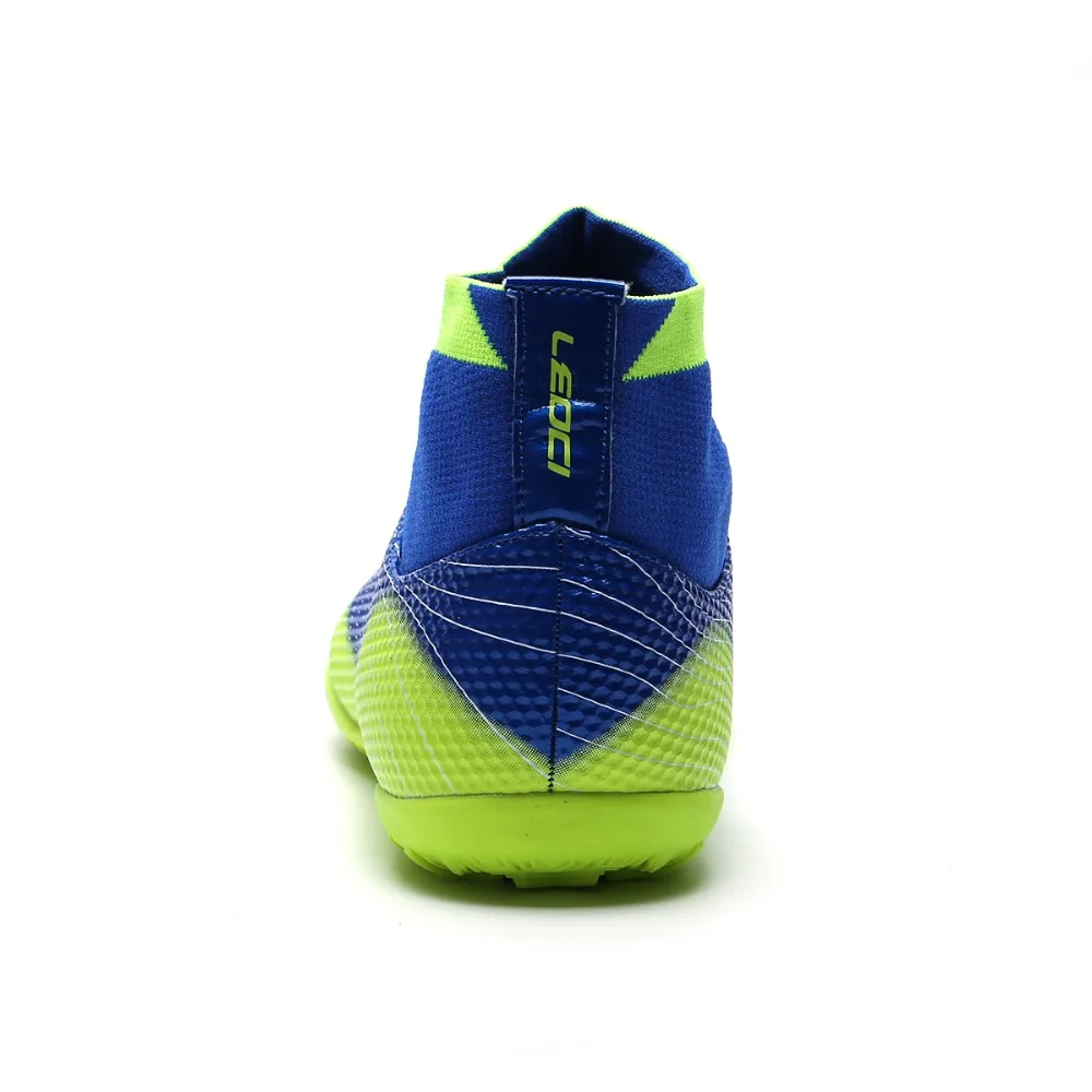 Football Boots Men Indoor Soccer Shoes High Ankle Superfly Athletic Cleats Shoe TF Hard Court Sneakers Christmas Size 35-45