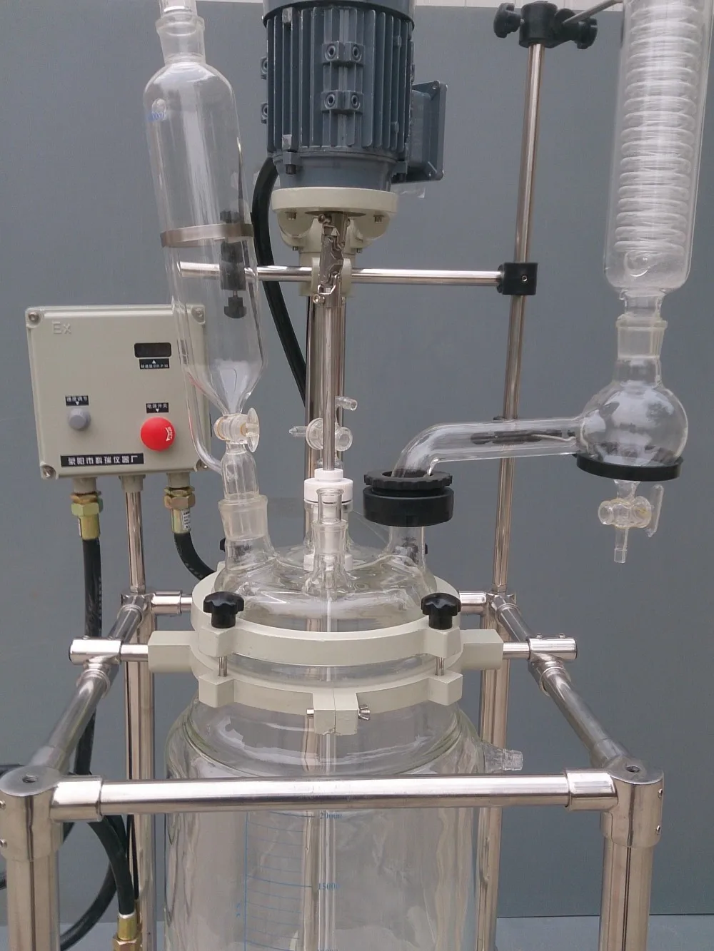 SF 30LEX Pilot plant Glass Reactor with Condensor, Reflux