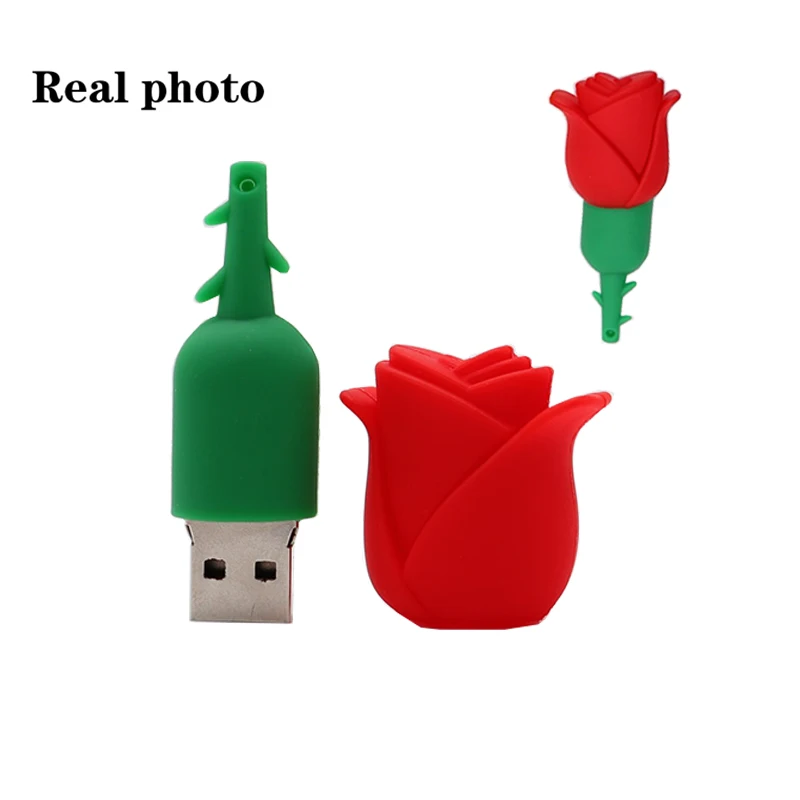 Мини usb флеш накопитель в виде Розы 128 ГБ 4 8 16 32 64 ГБ|USB флэш-накопители| |