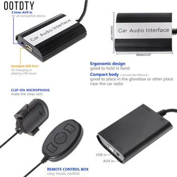 

Handsfree Car Bluetooth Kits MP3 Music AUX Adapter Car Audio Interface CD Sound For Volvo HU-series C70 S40/60/80 V40 V70 XC70