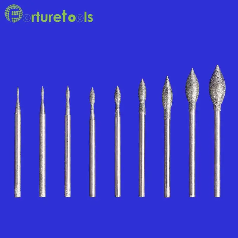 50pcs diamond mounted point dremel rotary tool mounted wheels Head dia 0.8~6mm Shank dia 2.35mm head type L TZ54 50pcs diamond mounted point dremel rotary tool mounted wheels Head dia 0.8~6mm Shank dia 2.35mm head type L TZ54