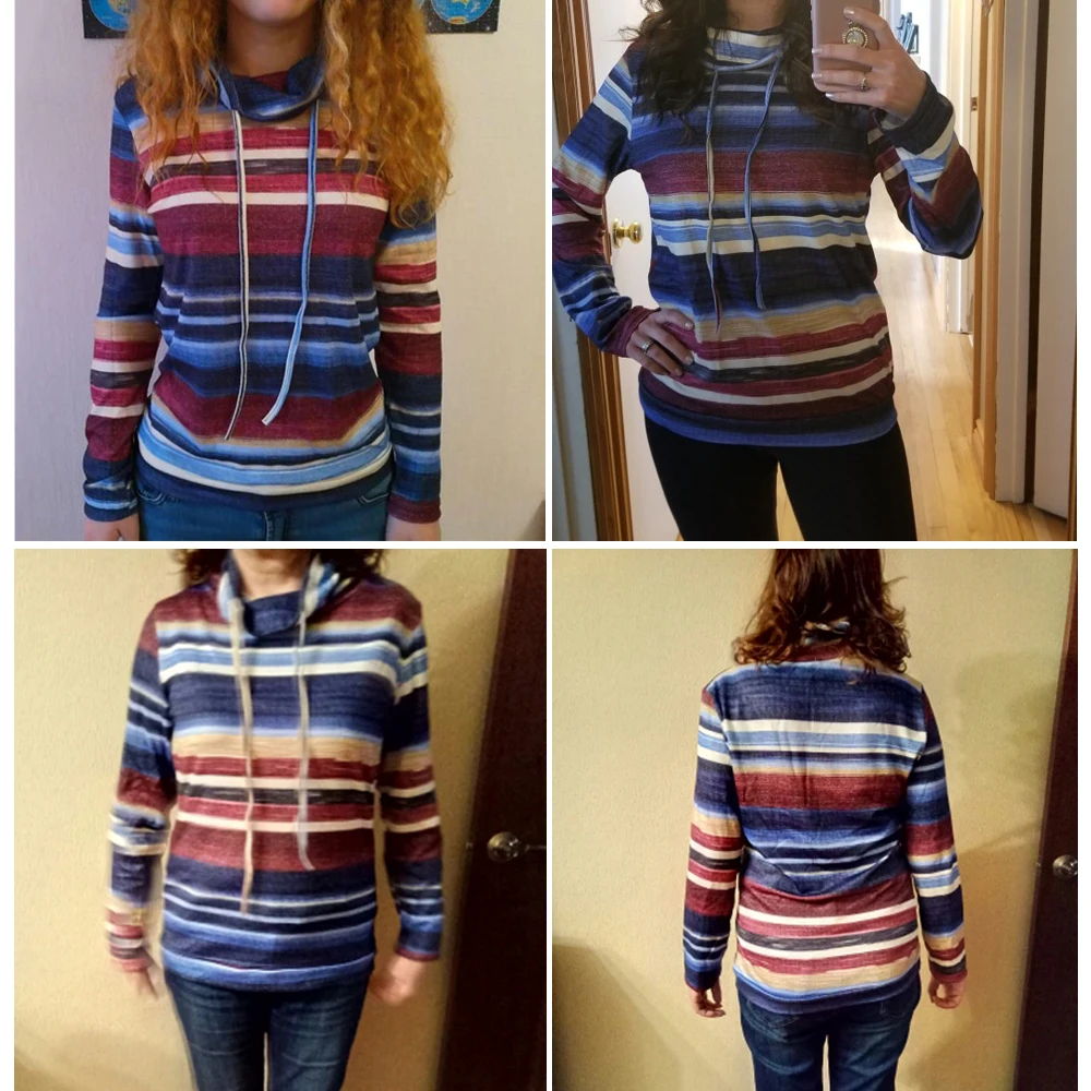Arrival Loose Striped Sweater Women Turtleneck Long Sleeve Pocket Tops Pullover Plus Size Casual Harajuku Straight Autumn Winter Arrival Loose Striped Sweater Women Turtleneck Long Sleeve Pocket Tops Pullover Plus Size Casual Harajuku Straight Autumn Winter