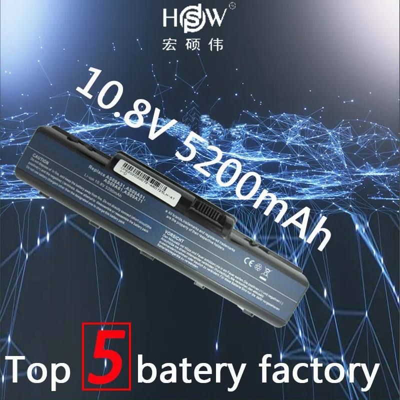 Laptop Battery For EMACHINES E525 E627 E725 D525 D725 D620  NV52 NV5207U NV5211U NV5815U NV5212U NV5213U NV5214U NV7802U Bateria